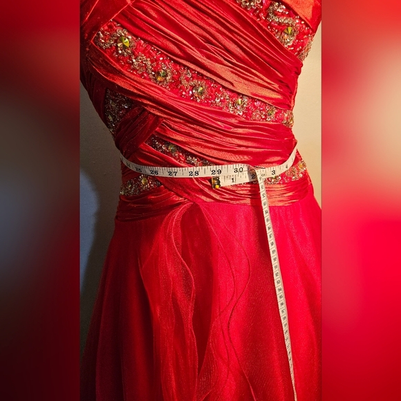 Source Unknown One Shoulder Red Dress - Picture 8 of 10